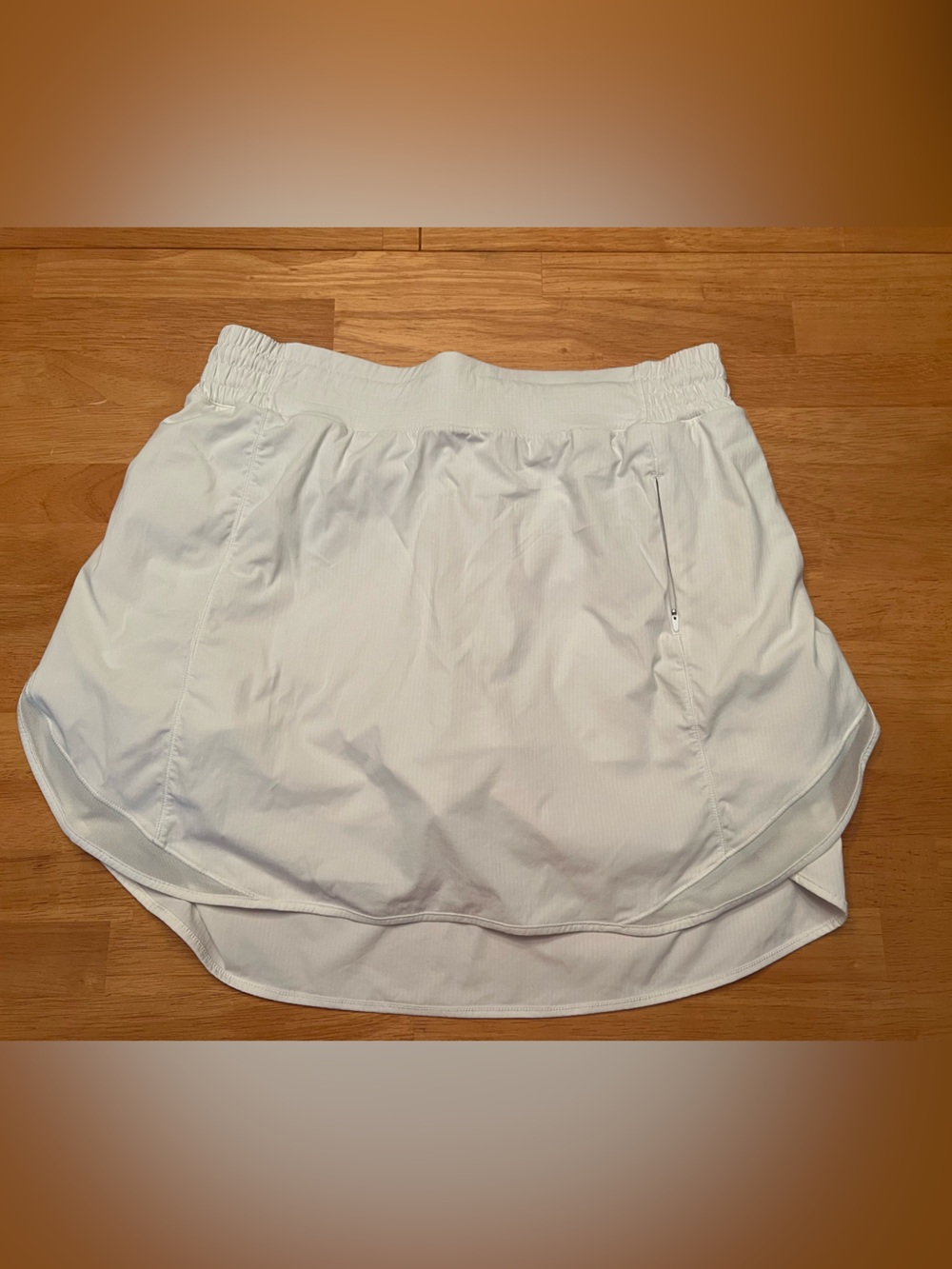 lululemon athletica White Athletic Skirt with Pocket Detail